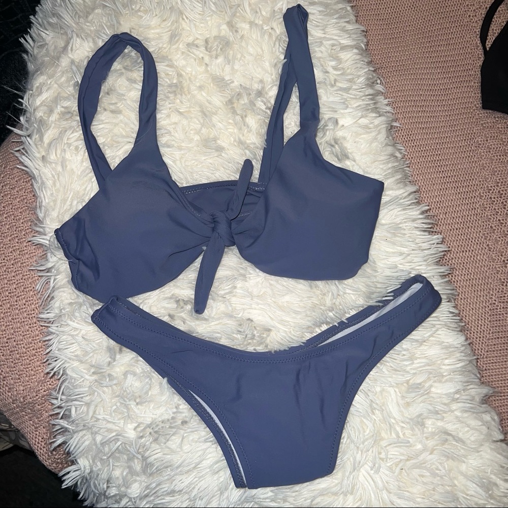 Zaful Front Tie Bikini